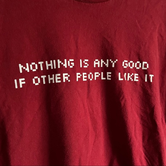 Nothing is any good... Red short sleeve t-shirt L - Picture 2 of 4